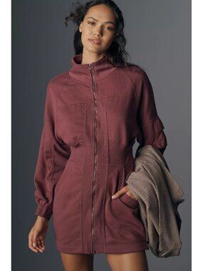 Anthropologie Daily Practice Long-Sleeve Pop Trick Mini Dress